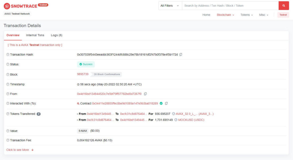 Fuji Testnet Explorer - Testnet Snowtrace