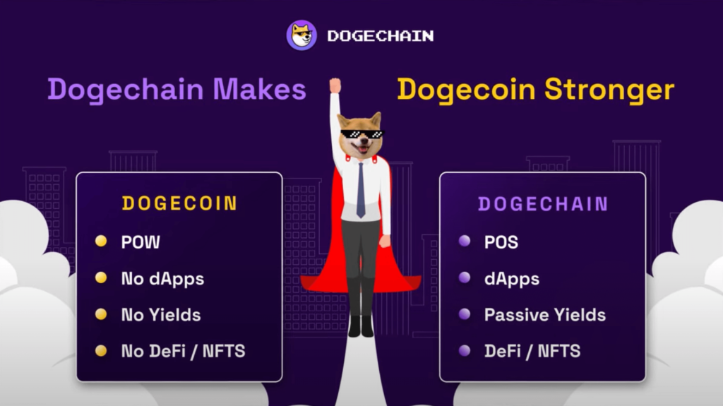 Dogecoin and dogechain