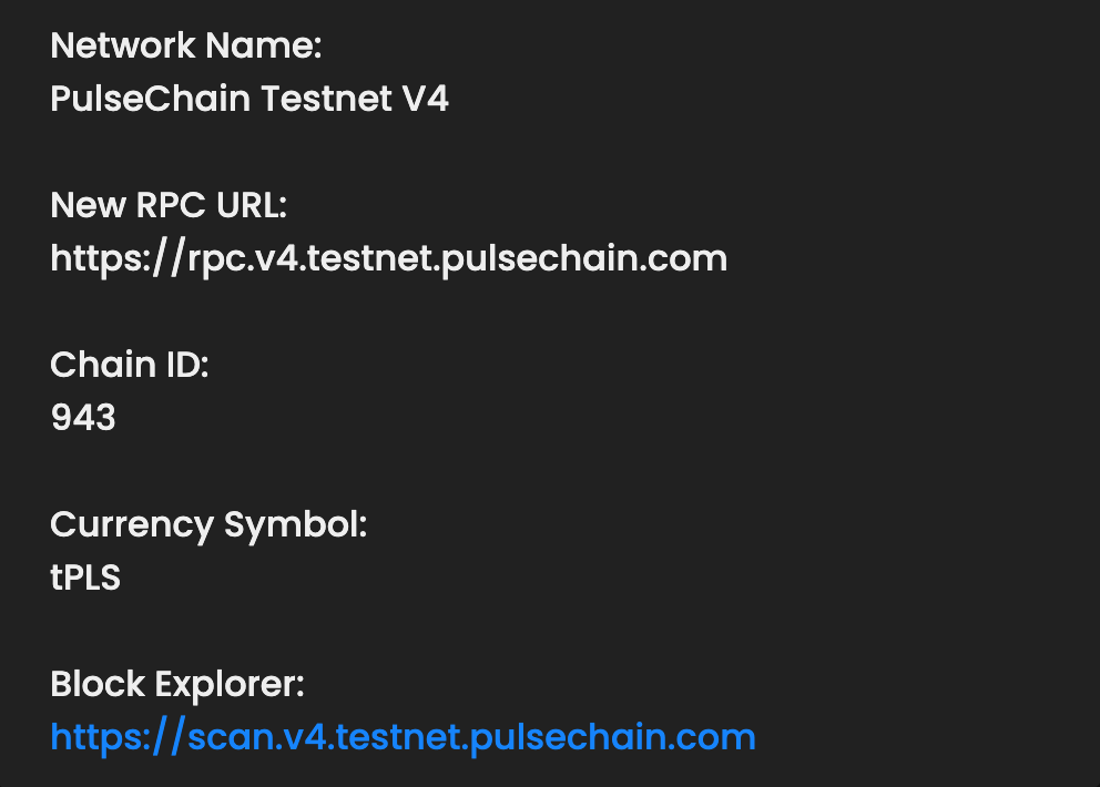 PulseChain RPC Detail