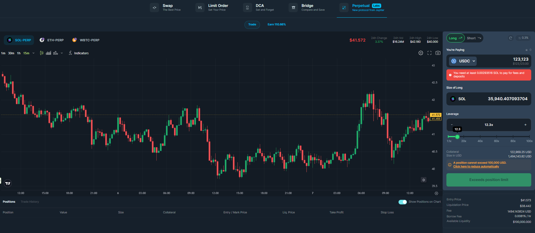 Jupiter airdrop long short