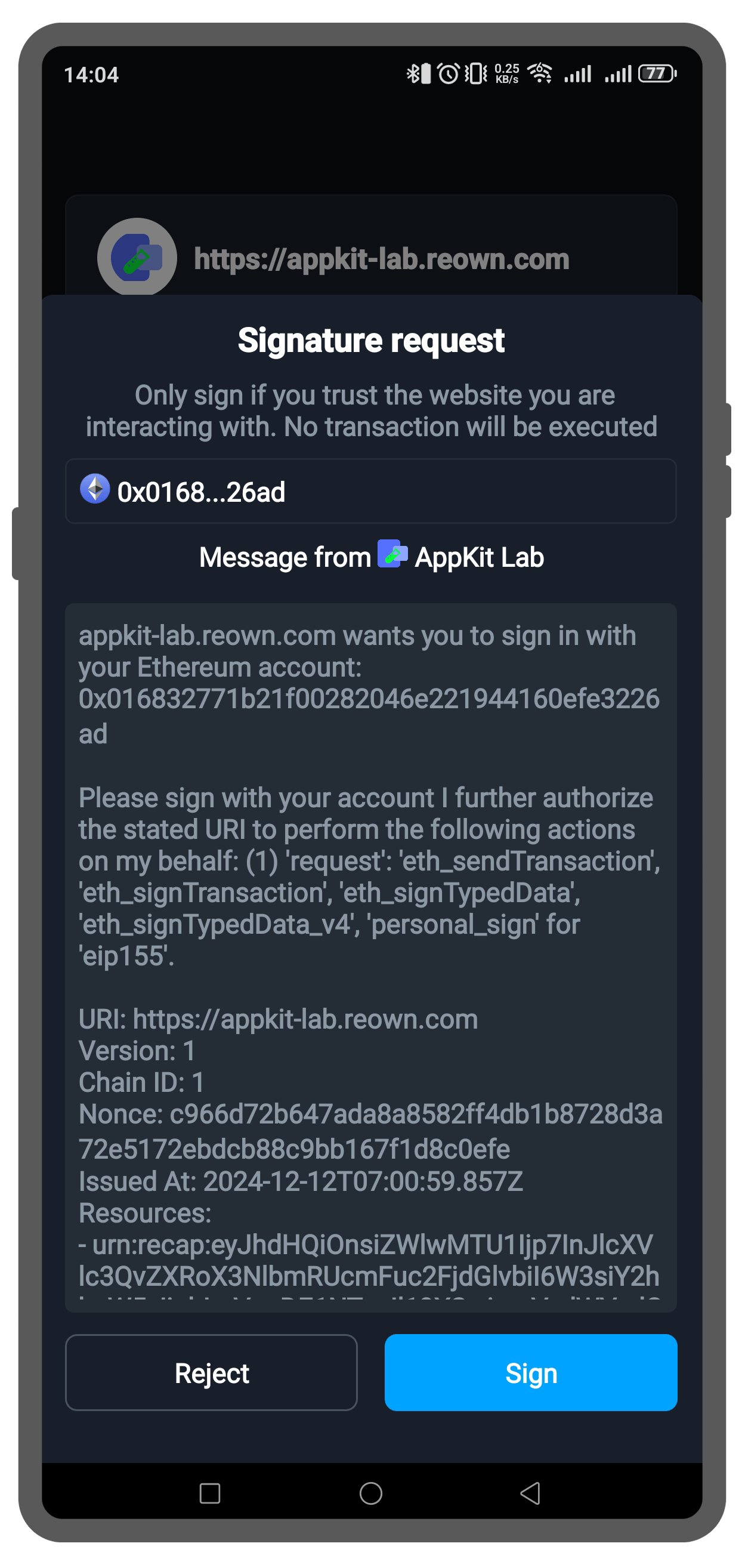 Sign in with Ethereum KEYRING PRO Wallet 4.2.0 update 