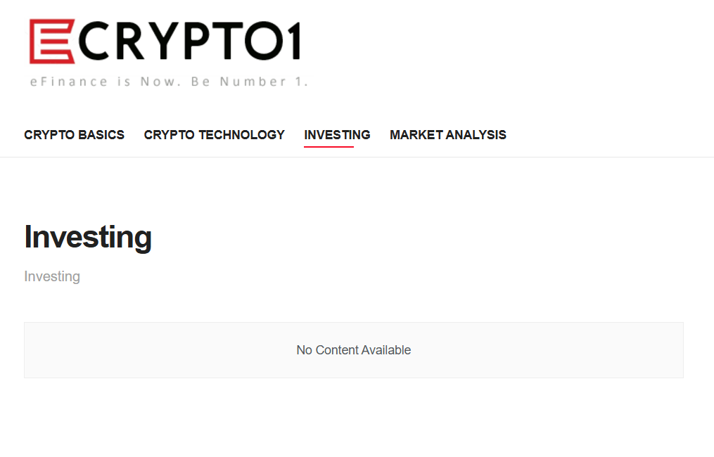 ecrypto1.com crypto reviews no blog