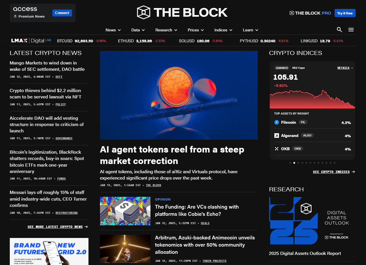 Newznav.com Crypto Archives Page theblock