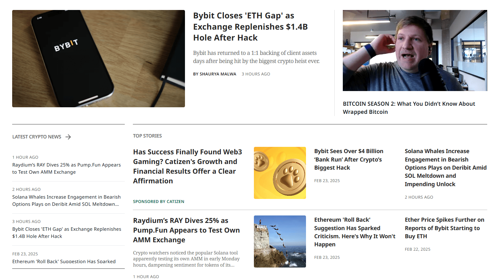 Fintechzoom.com crypto news Coindesk