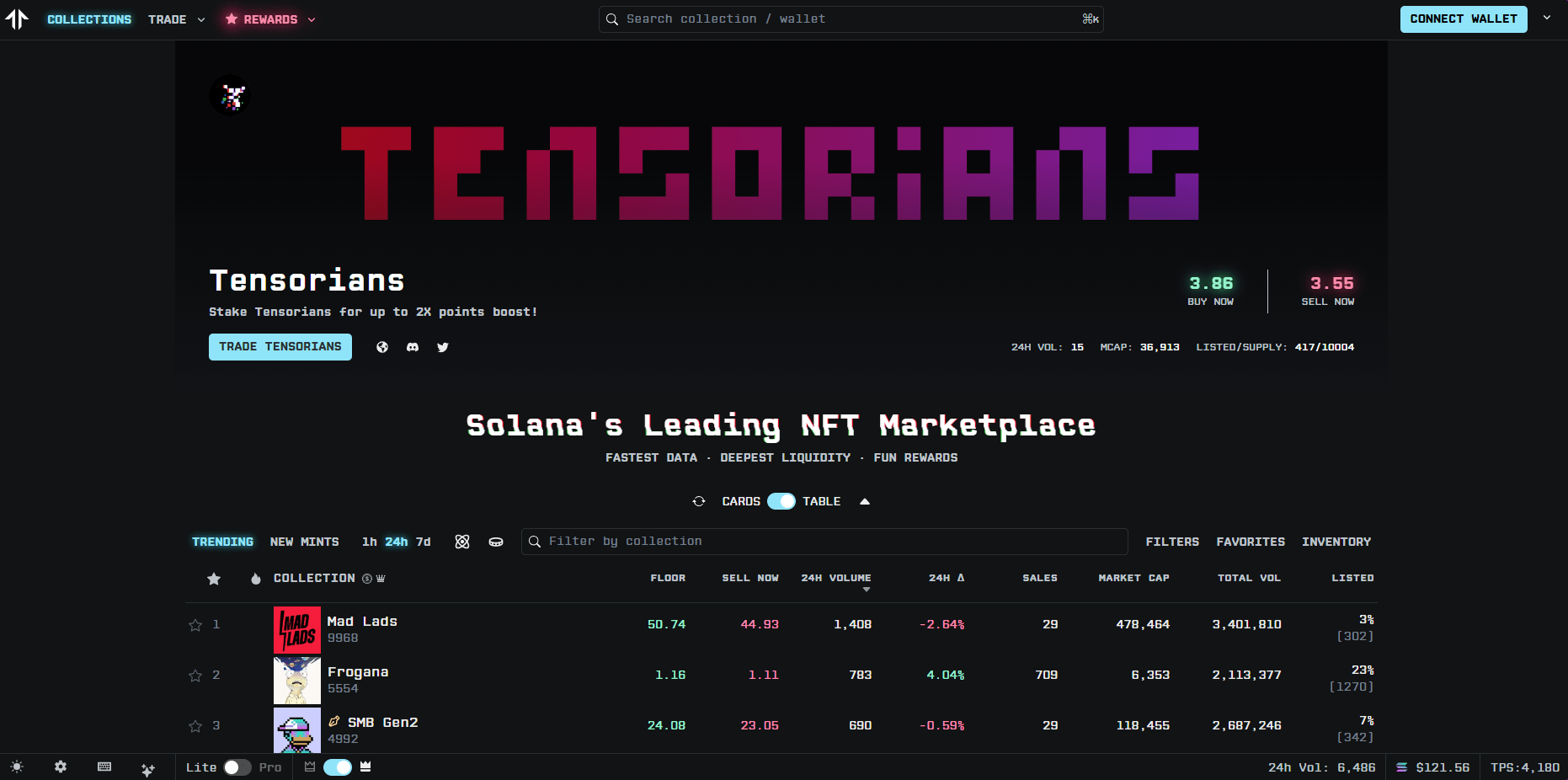 Solana NFT Market Place Tensor