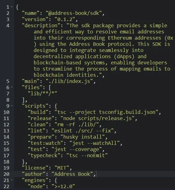 Address Book NFT SDK image